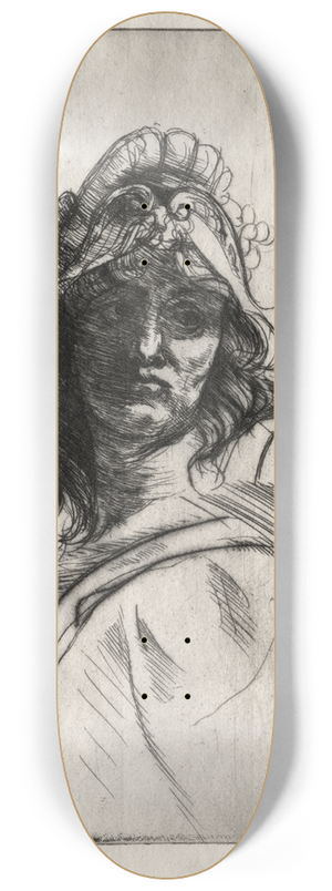 Auguste Rodin - Bust of Bellone 8.25 inch art skate deck