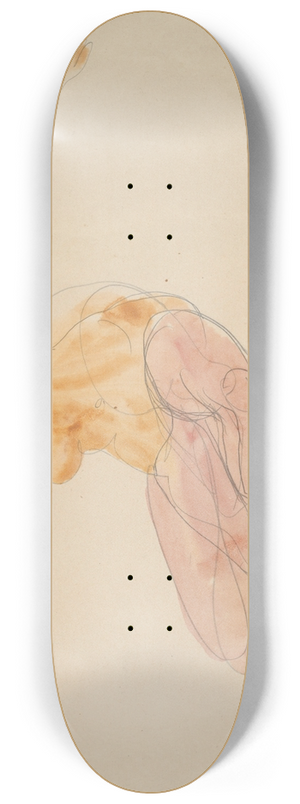 Auguste Rodin - NudeDancing 8.25 inch art skate deck