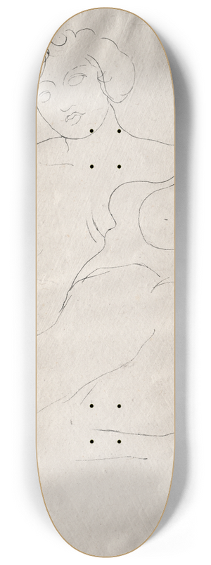 Auguste Rodin - Two Figures 8.25 inch art skate deck