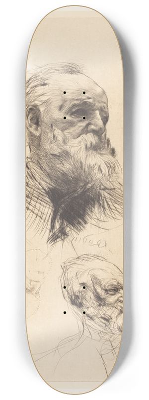 Auguste Rodin - Victor Hugo, De Trois Quarts 2 8.25 inch art skate deck