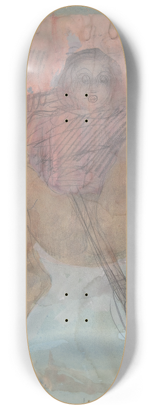 Auguste Rodin - Witchs Sabbath (Sabbat) 8.25 inch art skate deck