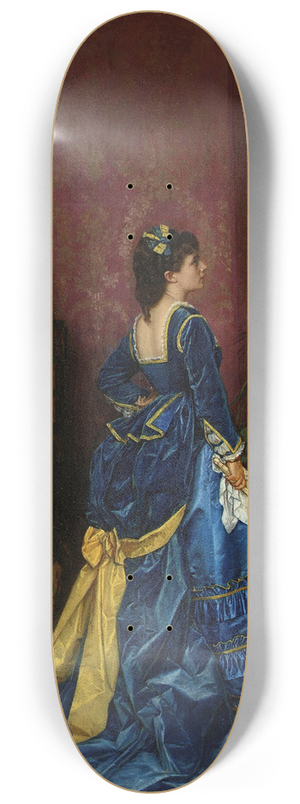 Auguste Toulmouche - Le Robe Bleu 8.25 inch art skate deck