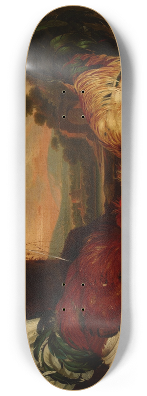August Friedrich - Fight of Cocks 8.25 inch art skate deck