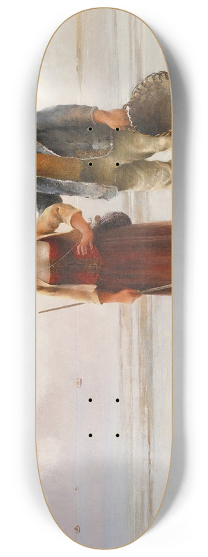 August Hagborg - Reflections On The Beach 8.25 inch art skate deck