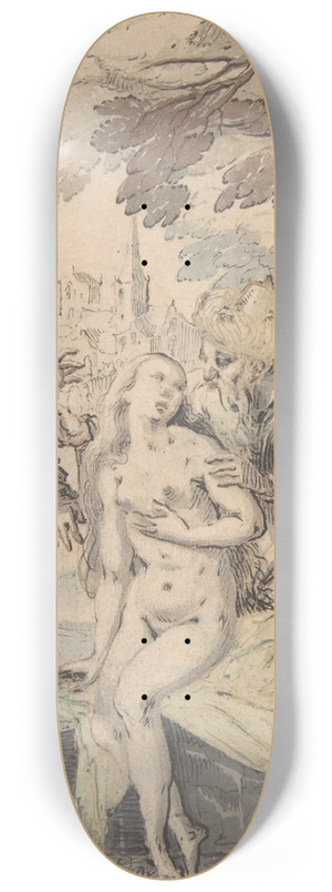 Augustin Medow - Susanna and the Elders 8.25 inch art skate deck