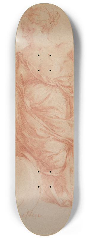 Augustin Terwesten - Study for an Allegory 8.25 inch art skate deck