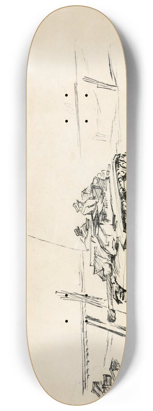 August Kratzer - Panzer in Russland 8.25 inch art skate deck