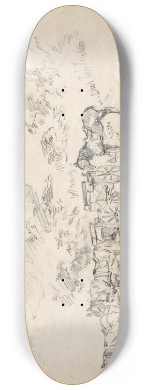 August Kratzer - Pferdekutsche 8.25 inch art skate deck