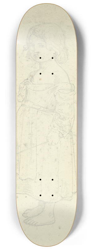 August Lucas - Standing girl 8.25 inch art skate deck