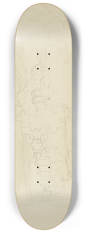 August Lucas - View on Olevano 8.25 inch art skate deck