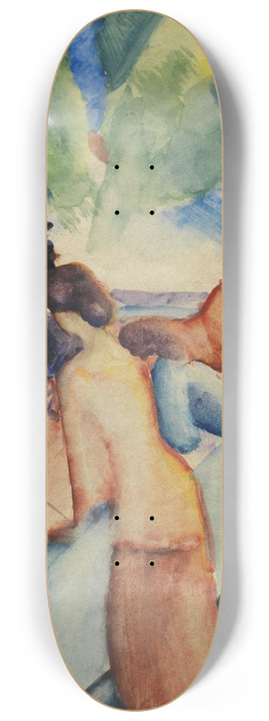 August Macke - Begrssung (Thunersee) 8.25 inch art skate deck