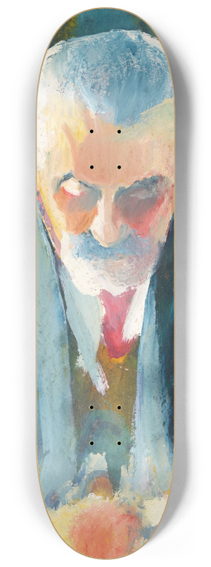August Macke - Bildnisstudie Bernhard Koehler 8.25 inch art skate deck