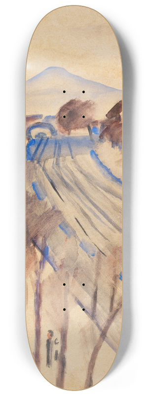August Macke - lberg mit Bahngleisen II 8.25 inch art skate deck
