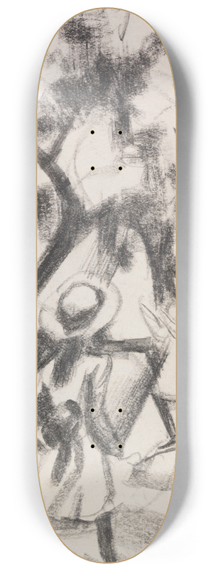 August Macke - Mdchen im Park 8.25 inch art skate deck