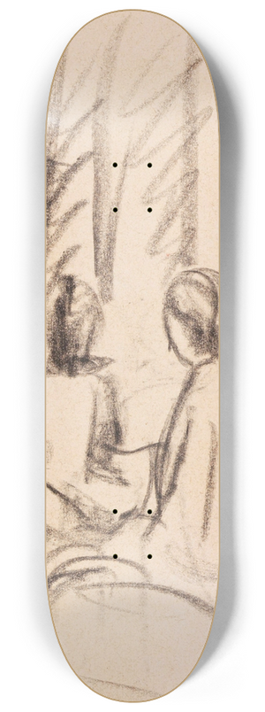 August Macke - Studie sitzender Mdchen 8.25 inch art skate deck