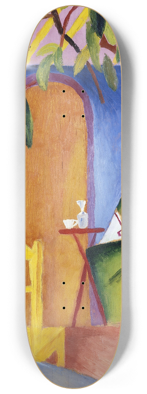 August Macke - Turkish Caf 8.25 inch art skate deck