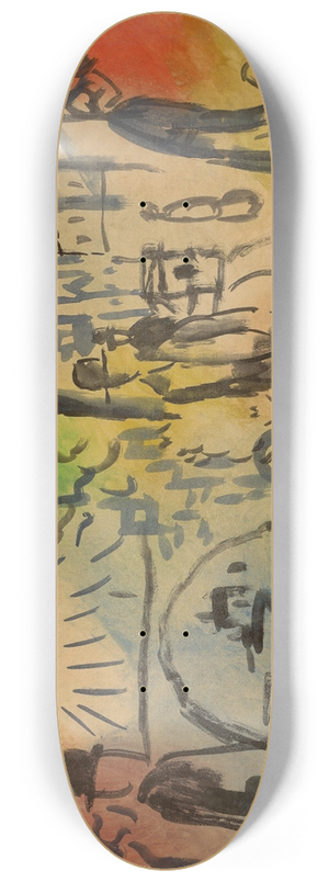August Macke - Uferpromenade 8.25 inch art skate deck