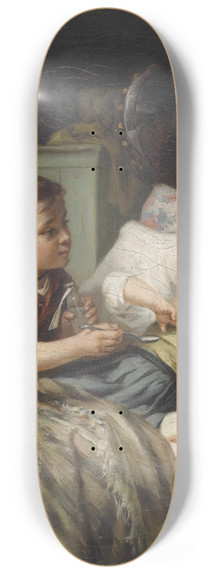 August Mller - Die Medizin 8.25 inch art skate deck