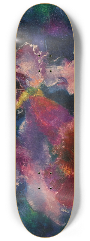 Augusto Giacometti - Orchidee auf blauem Grund 8.25 inch art skate deck