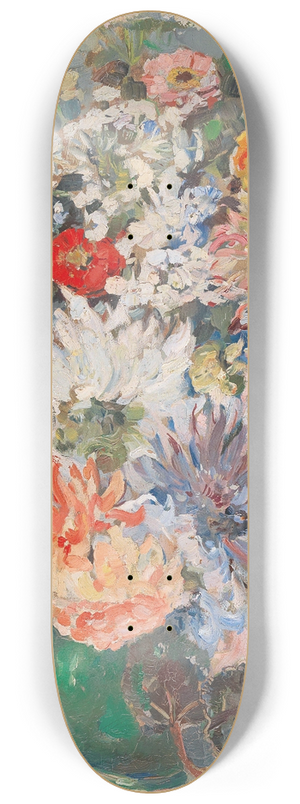 August Rieger - A bouquet of summer flowers 8.25 inch art skate deck