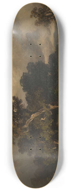 August Seidel - Heimkehrende Jger bei aufziehendem Gewitter 8.25 inch art skate deck