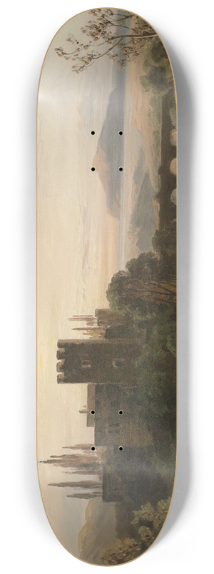 August Seidel - Sdliche Ansicht im Abendrot 8.25 inch art skate deck