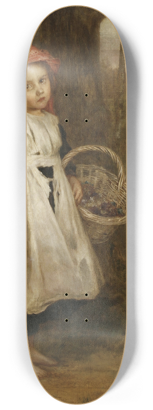 Augustus Edwin Mulready - A Little Violet Seller 8.25 inch art skate deck
