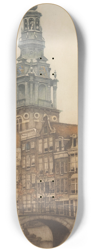 Frans Everbag - Zuiderkerk in Amsterdam 8.25 inch art skate deck
