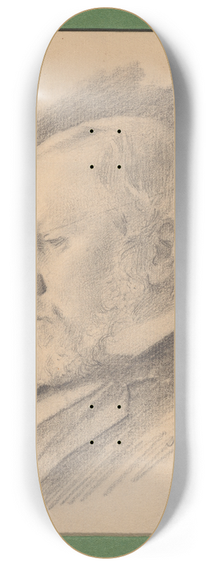 Augustus Goodyear Heaton - Self-Portrait 8.25 inch art skate deck