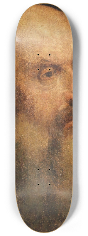 Frans Floris - A Study Of A Bearded Man 8.25 inch art skate deck Frans Floris - A Study Of A Bearded Man 8.25 inch art skate deck
