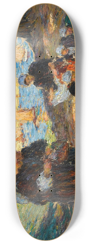 Augustus Koopman - Coastal Scene 8.25 inch art skate deck