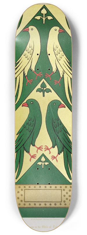 Augustus Pugin - Diapering from Cologne Cathedral 8.25 inch art skate deck
