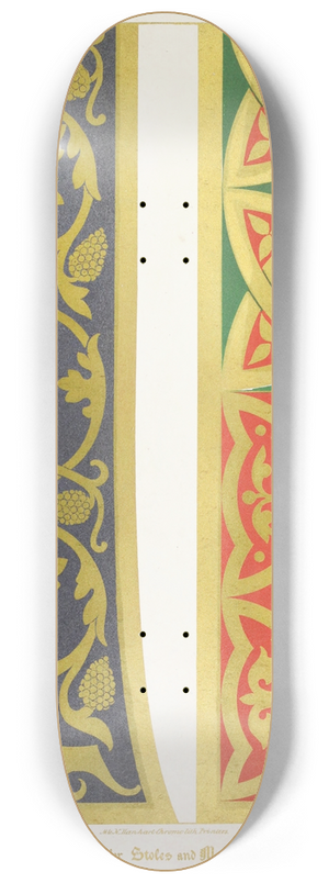 Augustus Pugin - Patterns for Stoles and Maniples 1 8.25 inch art skate deck