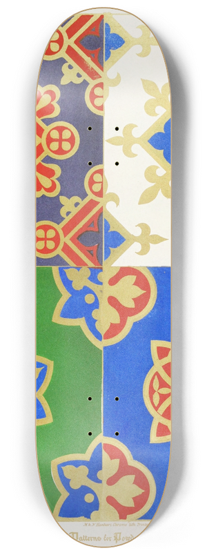 Augustus Pugin - Patterns of Powdering 2 8.25 inch art skate deck