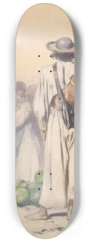 August von Pettenkofen - Slowakischer Bauer 8.25 inch art skate deck