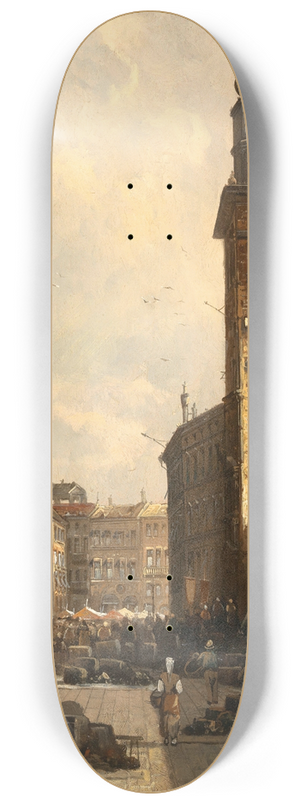 August Von Siegen - Piazza dei Signori, Vicenza 8.25 inch art skate deck