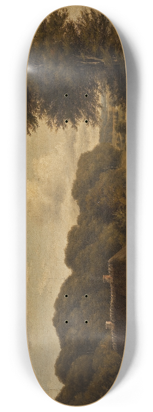 August Wilhelm Boesen - Danish Landscape 8.25 inch art skate deck