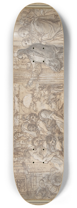 Aureliano Milani - Christ Healing a Possessed Man 8.25 inch art skate deck