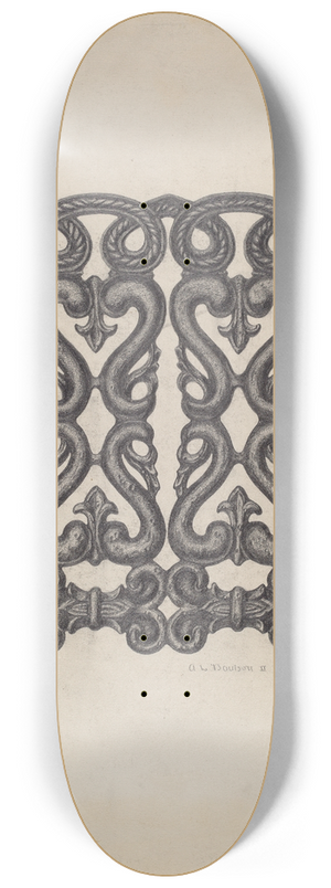 Austin L. Davison - Platform Railing 8.25 inch art skate deck