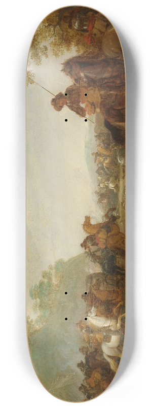 A. van Hoef - Cavalry Skirmish 8.25 inch art skate deck