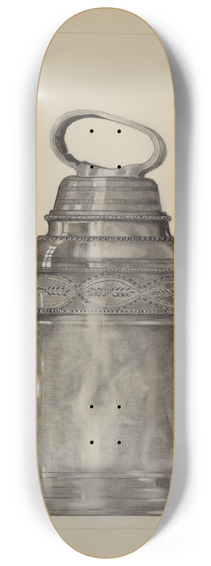 A. Zimet - Pewter Pitcher 8.25 inch art skate deck