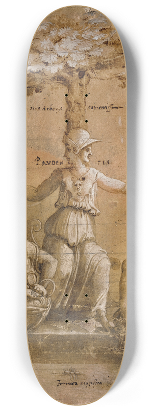 Baldassare Peruzzi - An Allegory of Prudence 8.25 inch art skate deck