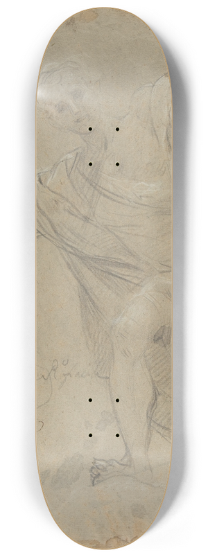 Baldassarre Franceschini - Standing Draped Male Figure 8.25 inch art skate deck
