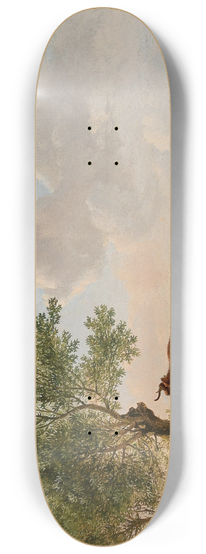 Balthasar Paul Ommeganck - Cattle in the Meadow 8.25 inch art skate deck