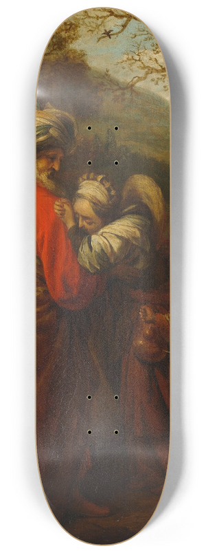 Barent Fabritius - Abraham Dismissing Hagar and Ishmael 8.25 inch art skate deck
