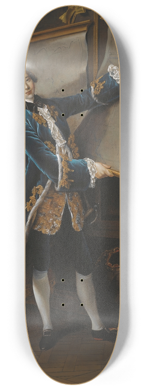 Barrington Bramley - The Comte De Vaudreuil (1740  1817), Aged 18 8.25 inch art skate deck