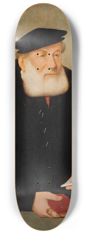 Barthel Bruyn the Elder - Portrait of Wilhelm Kannengiesser 8.25 inch art skate deck