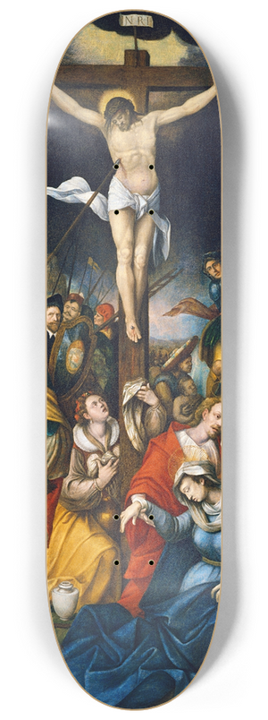 Barthel Bruyn the Elder - The Crucifixion 8.25 inch art skate deck