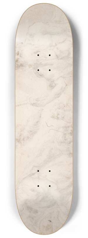 Bartholomaeus Ignaz Weiss - Two Head Studies 8.25 inch art skate deck