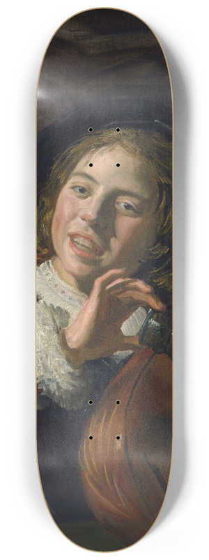 Frans Hals - Boy with a Lute 8.25 inch art skate deck